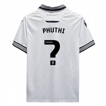 Kandiny Niño Camiseta Joey Phuthi #0 Blanco 2ª Equipación 2023/24 La Camisa Chile