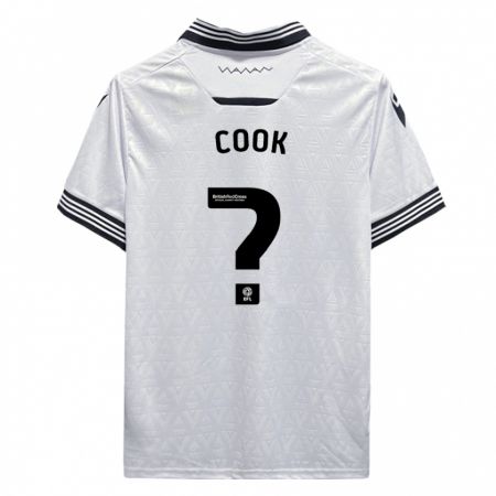 Kandiny Niño Camiseta Luke Cook #0 Blanco 2ª Equipación 2023/24 La Camisa Chile