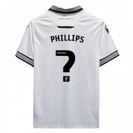 Kandiny Niño Camiseta Jack Phillips #0 Blanco 2ª Equipación 2023/24 La Camisa Chile