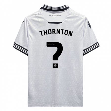 Kandiny Niño Camiseta Jarvis Thornton #0 Blanco 2ª Equipación 2023/24 La Camisa Chile