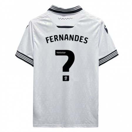 Kandiny Niño Camiseta Bruno Fernandes #0 Blanco 2ª Equipación 2023/24 La Camisa Chile