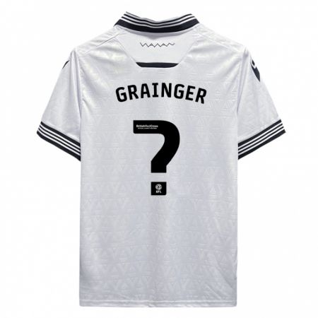 Kandiny Niño Camiseta William Grainger #0 Blanco 2ª Equipación 2023/24 La Camisa Chile