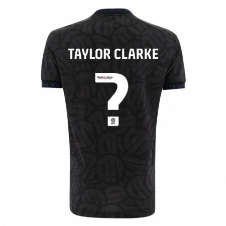 Kandiny Niño Camiseta Omar Taylor-Clarke #0 Negro 2ª Equipación 2023/24 La Camisa Chile