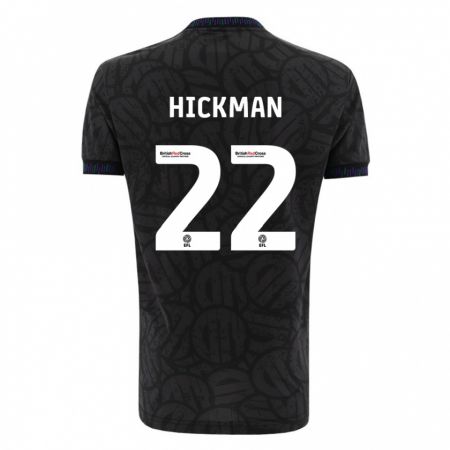 Kandiny Niño Camiseta Taylor Gardner-Hickman #22 Negro 2ª Equipación 2023/24 La Camisa Chile