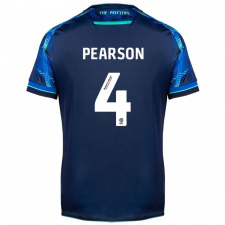 Kandiny Niño Camiseta Ben Pearson #4 Armada 2ª Equipación 2023/24 La Camisa Chile