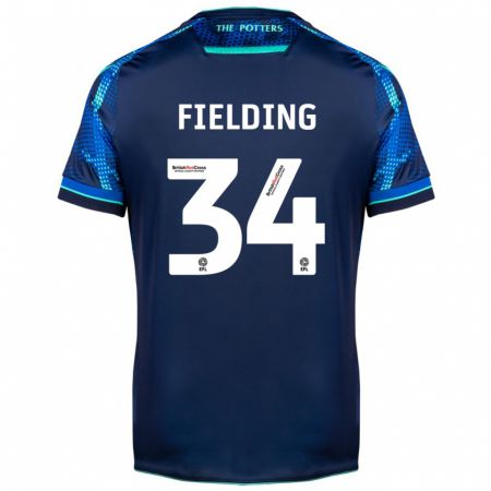 Kandiny Niño Camiseta Frank Fielding #34 Armada 2ª Equipación 2023/24 La Camisa Chile
