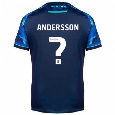 Kandiny Niño Camiseta Edwin Andersson #0 Armada 2ª Equipación 2023/24 La Camisa Chile