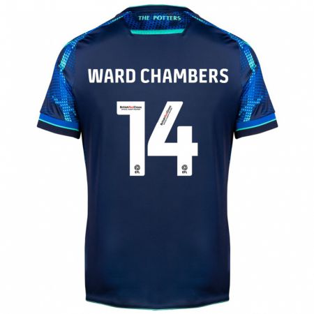 Kandiny Niño Camiseta Courtnay Ward-Chambers #14 Armada 2ª Equipación 2023/24 La Camisa Chile