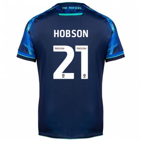 Kandiny Niño Camiseta Elizabeth Hobson #21 Armada 2ª Equipación 2023/24 La Camisa Chile