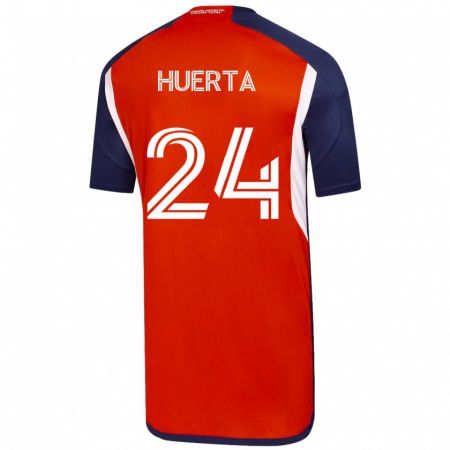 Kandiny Niño Camiseta Renato Huerta #24 Blanco 2ª Equipación 2023/24 La Camisa Chile