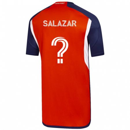 Kandiny Niño Camiseta Yahir Salazar #0 Blanco 2ª Equipación 2023/24 La Camisa Chile