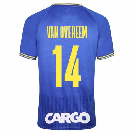 Kandiny Niño Camiseta Joris Van Overeem #14 Azul 2ª Equipación 2023/24 La Camisa Chile