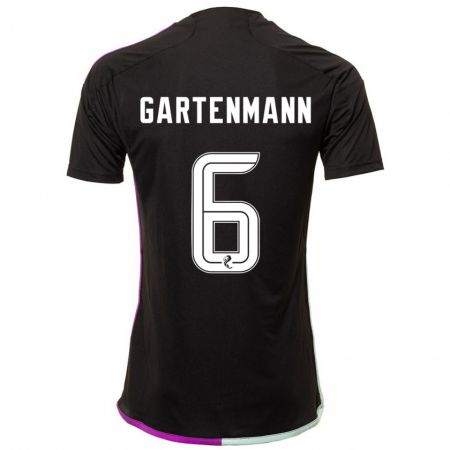 Kandiny Niño Camiseta Stefan Gartenmann #6 Negro 2ª Equipación 2023/24 La Camisa Chile