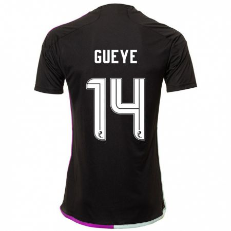 Kandiny Niño Camiseta Pape Habib Gueye #14 Negro 2ª Equipación 2023/24 La Camisa Chile