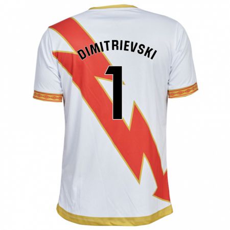 Kandiny Hombre Camiseta Stole Dimitrievski #1 Blanco 1ª Equipación 2023/24 La Camisa Chile