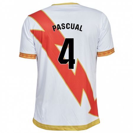 Kandiny Hombre Camiseta Martín Pascual #4 Blanco 1ª Equipación 2023/24 La Camisa Chile