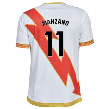 Kandiny Hombre Camiseta Sergio Manzano #11 Blanco 1ª Equipación 2023/24 La Camisa Chile