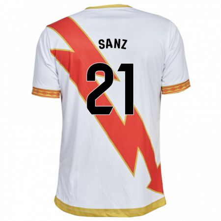 Kandiny Hombre Camiseta Luismi Sanz #21 Blanco 1ª Equipación 2023/24 La Camisa Chile