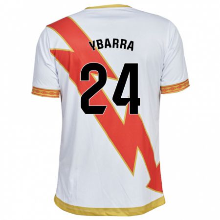 Kandiny Hombre Camiseta Juan Ybarra #24 Blanco 1ª Equipación 2023/24 La Camisa Chile