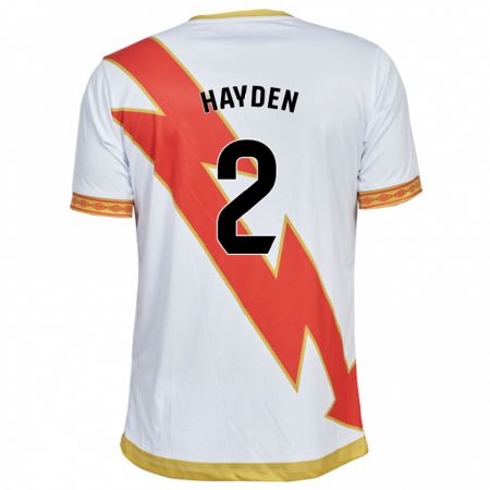 Kandiny Hombre Camiseta Danielle Hayden #2 Blanco 1ª Equipación 2023/24 La Camisa Chile
