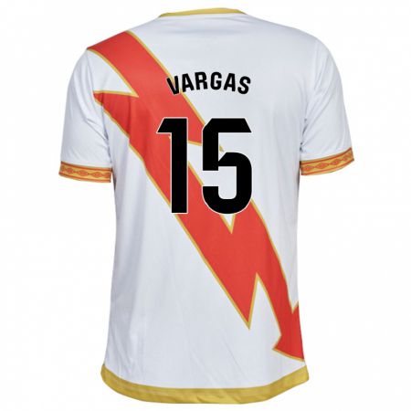 Kandiny Hombre Camiseta Rosario Vargas Sarasqueta #15 Blanco 1ª Equipación 2023/24 La Camisa Chile