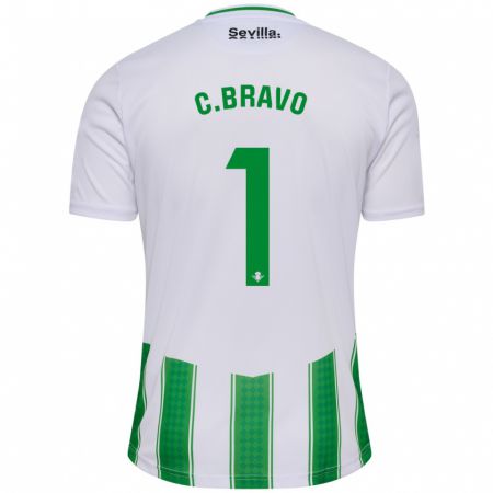 Kandiny Hombre Camiseta Claudio Bravo #1 Blanco 1ª Equipación 2023/24 La Camisa Chile