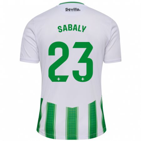 Kandiny Hombre Camiseta Youssouf Sabaly #23 Blanco 1ª Equipación 2023/24 La Camisa Chile