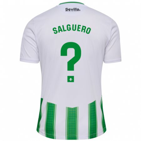 Kandiny Hombre Camiseta Antonio Salguero #0 Blanco 1ª Equipación 2023/24 La Camisa Chile