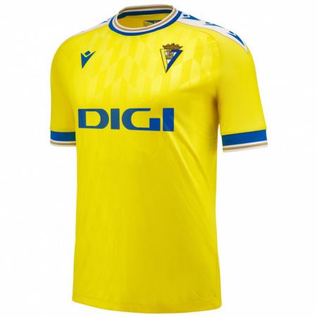 Kandiny Hombre Camiseta Su Nombre #0 Amarillo 1ª Equipación 2023/24 La Camisa Chile