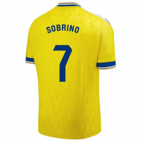 Kandiny Hombre Camiseta Rubén Sobrino #7 Amarillo 1ª Equipación 2023/24 La Camisa Chile