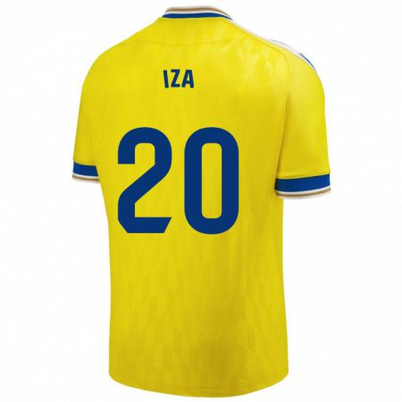 Kandiny Hombre Camiseta Iza Carcelén #20 Amarillo 1ª Equipación 2023/24 La Camisa Chile
