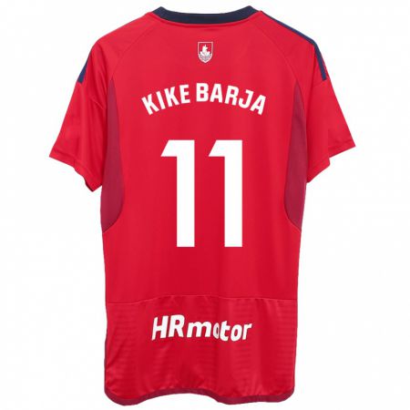 Kandiny Hombre Camiseta Kike Barja #11 Rojo 1ª Equipación 2023/24 La Camisa Chile