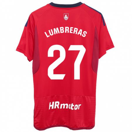 Kandiny Hombre Camiseta Carlos Lumbreras #27 Rojo 1ª Equipación 2023/24 La Camisa Chile