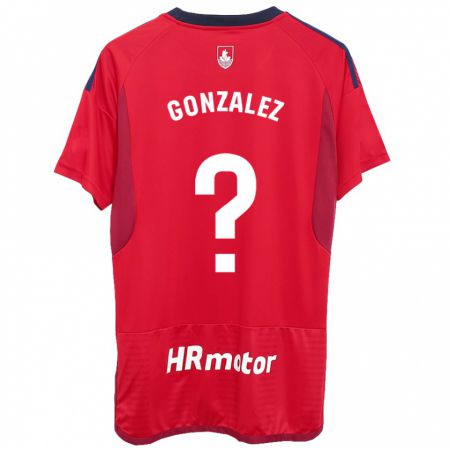 Kandiny Hombre Camiseta Iker González #0 Rojo 1ª Equipación 2023/24 La Camisa Chile