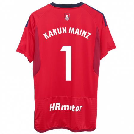 Kandiny Hombre Camiseta Kakun Mainz #1 Rojo 1ª Equipación 2023/24 La Camisa Chile