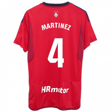 Kandiny Hombre Camiseta Vera Martínez Viota #4 Rojo 1ª Equipación 2023/24 La Camisa Chile