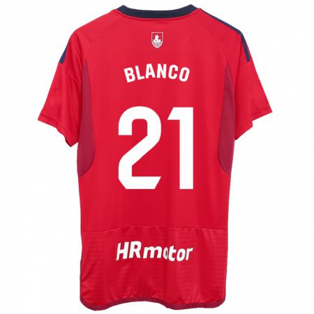 Kandiny Hombre Camiseta Alexia Blanco Llacuno #21 Rojo 1ª Equipación 2023/24 La Camisa Chile