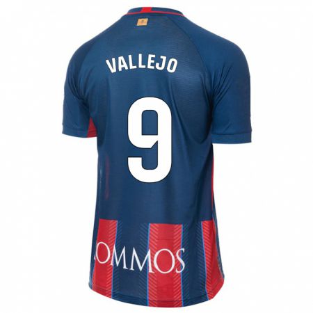 Kandiny Hombre Camiseta Hugo Vallejo #9 Armada 1ª Equipación 2023/24 La Camisa Chile