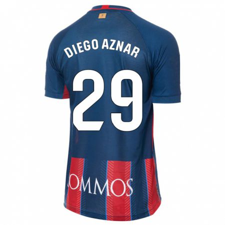 Kandiny Hombre Camiseta Diego Aznar #29 Armada 1ª Equipación 2023/24 La Camisa Chile