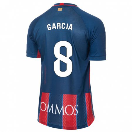 Kandiny Hombre Camiseta David García #8 Armada 1ª Equipación 2023/24 La Camisa Chile