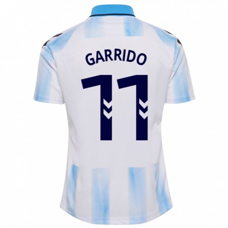 Kandiny Hombre Camiseta Rafael Garrido #11 Blanco Azul 1ª Equipación 2023/24 La Camisa Chile