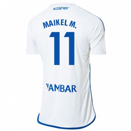 Kandiny Hombre Camiseta Maikel Mesa #11 Blanco 1ª Equipación 2023/24 La Camisa Chile