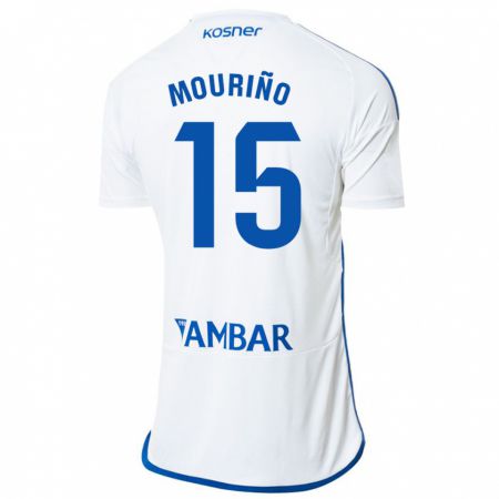 Kandiny Hombre Camiseta Santiago Mouriño #15 Blanco 1ª Equipación 2023/24 La Camisa Chile