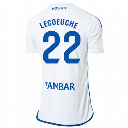 Kandiny Hombre Camiseta Quentin Lecoeuche #22 Blanco 1ª Equipación 2023/24 La Camisa Chile