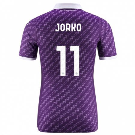 Kandiny Hombre Camiseta Jonathan Ikoné #11 Violeta 1ª Equipación 2023/24 La Camisa Chile