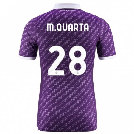 Kandiny Hombre Camiseta Lucas Martínez Quarta #28 Violeta 1ª Equipación 2023/24 La Camisa Chile