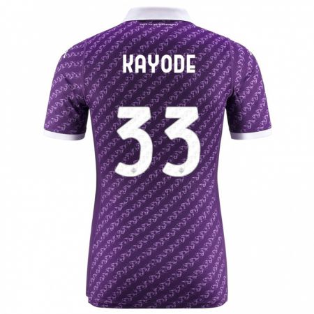 Kandiny Hombre Camiseta Michael Kayode #33 Violeta 1ª Equipación 2023/24 La Camisa Chile