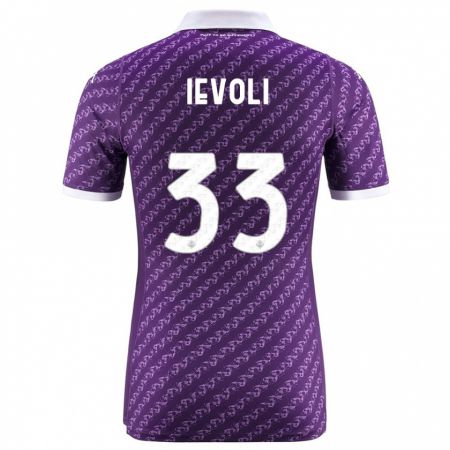 Kandiny Hombre Camiseta Mattia Ievoli #33 Violeta 1ª Equipación 2023/24 La Camisa Chile