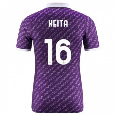 Kandiny Hombre Camiseta Bala Keita #16 Violeta 1ª Equipación 2023/24 La Camisa Chile