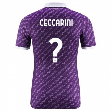 Kandiny Hombre Camiseta Mattia Ceccarini #0 Violeta 1ª Equipación 2023/24 La Camisa Chile